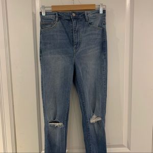 Full length garage jeans